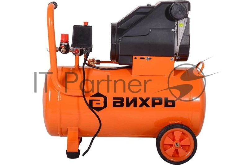 Компрессор винтовой Вихрь КП-195/24 безмасляный 195л/мин 24л 1100Вт оранжевый/черный