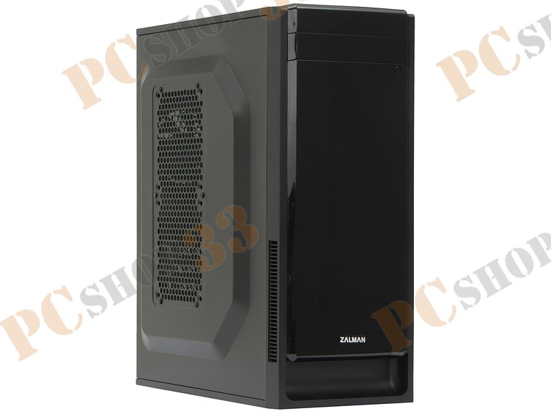 Корпус Minitower Zalman ZM-T2 Plus, mATX, черный (без БП)