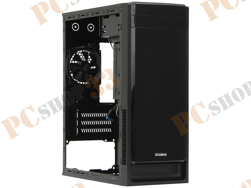 Корпус Minitower Zalman ZM-T2 Plus, mATX, черный (без БП)