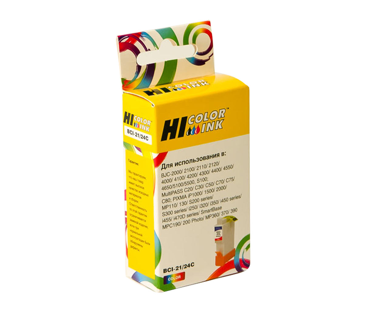 Картридж Hi-Black (HB-BCI-24C) для Canon PIXMA iP1000/1500/2000, Color