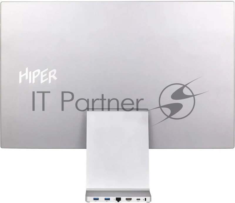 Моноблок Hiper ExpertCenter ED27 27 UHD i5 1240P (1.7) 16Gb SSD512Gb Iris Xe CR noOS GbitEth WiFi BT 100W клавиатура мышь Cam серебристый 3840x2160