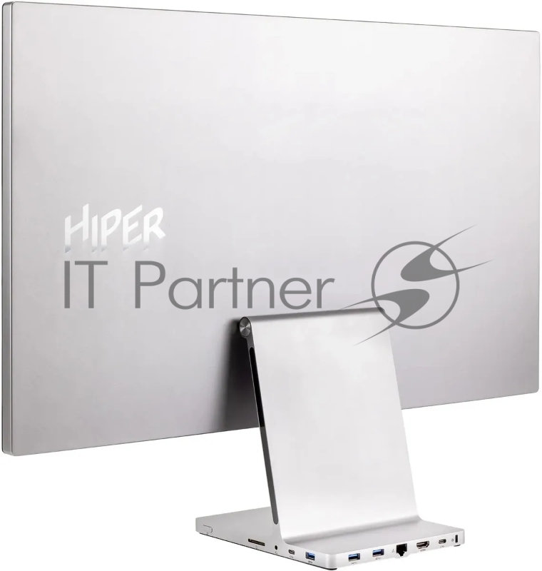 Моноблок Hiper ExpertCenter ED27 27 UHD i5 1240P (1.7) 16Gb SSD512Gb Iris Xe CR noOS GbitEth WiFi BT 100W клавиатура мышь Cam серебристый 3840x2160