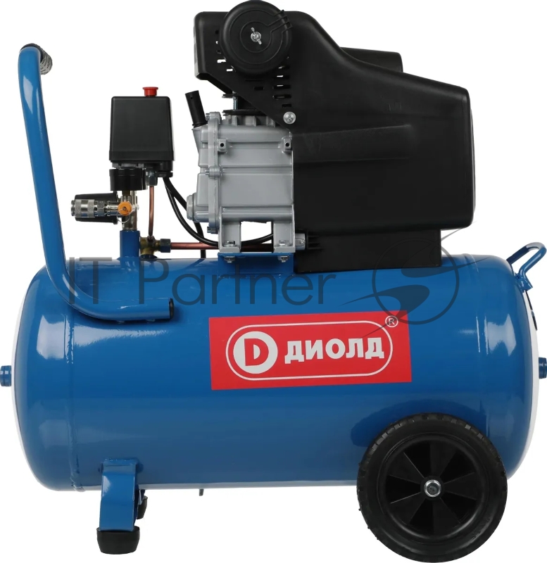 Компрессор поршневой Диолд КМП-1600/50 масляный 210л/мин 50л 1600Вт синий/черный