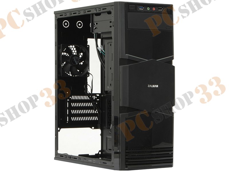Корпус Minitower Zalman ZM-T3, mATX, черный (без БП)