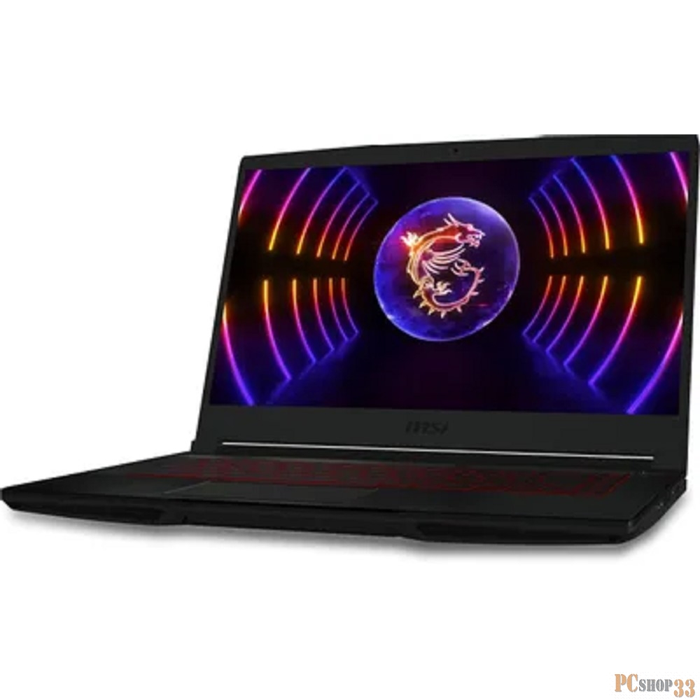 Ноутбук MSI GF63 Thin 12UC-1036XRU Core i5 12450H 16Gb SSD512Gb NVIDIA GeForce RTX 3050 4Gb 15.6 IPS FHD (1920x1080) Free DOS black WiFi BT Cam (9S7-16R821-1036)