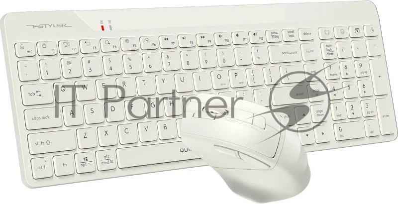 Клавиатура + мышь A4Tech Fstyler FG2400 Air клав:бежевый мышь:бежевый USB беспроводная slim (FG2400 AIR BEIGE)