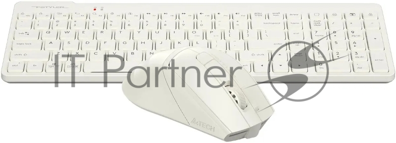 Клавиатура + мышь A4Tech Fstyler FG2400 Air клав:бежевый мышь:бежевый USB беспроводная slim (FG2400 AIR BEIGE)