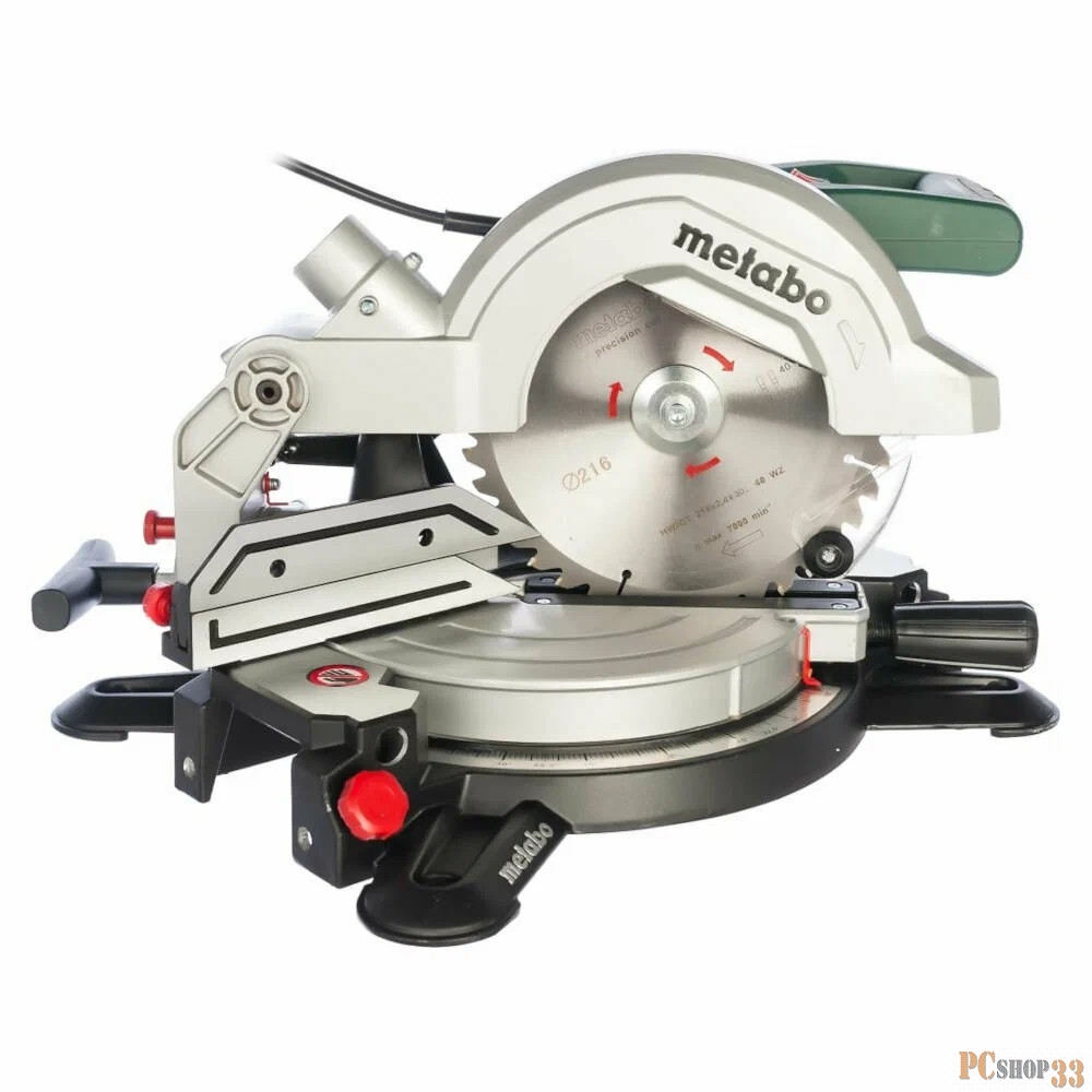 Торцовочная пила Metabo KGS 216 M 1100Вт 5000об/мин d=216мм