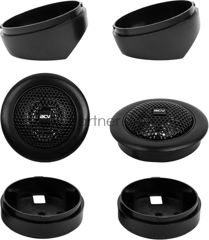 Колонки автомобильные ACV PG-6.2S 200Вт 92дБ 4Ом 16см (6.5дюйм) (ком.:2кол.) компонентные двухполосные
