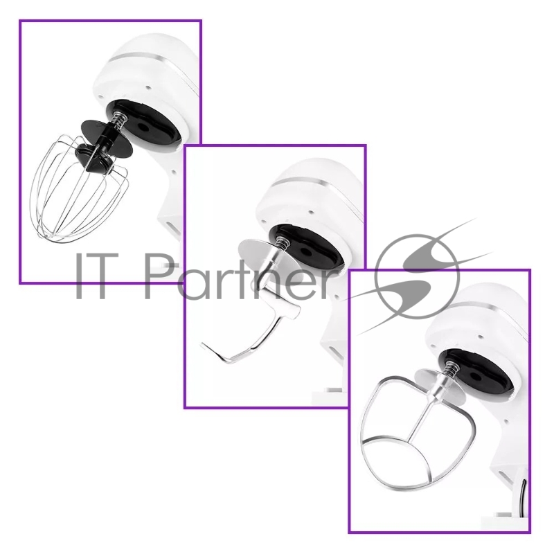 Миксер планетарный Kitfort КТ-3414 1300Вт белый