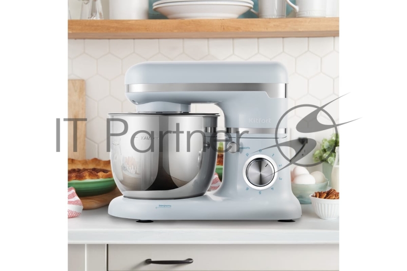 Миксер планетарный Kitfort КТ-3422-1 1000Вт голубой