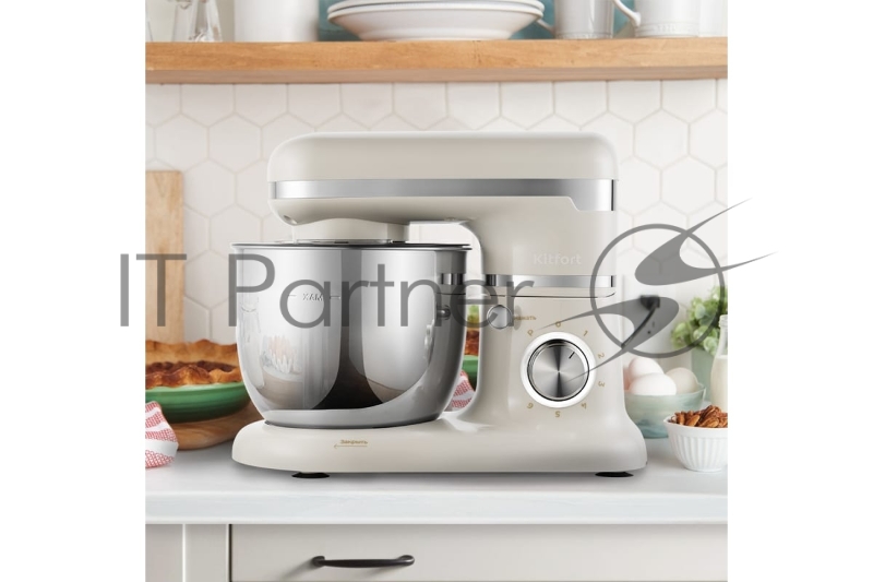 Миксер планетарный Kitfort КТ-3422-2 1000Вт бежевый