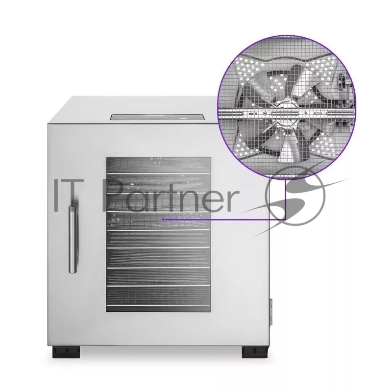 Сушка для фруктов и овощей Kitfort КТ-1955 11под. 800Вт нержавеющая сталь