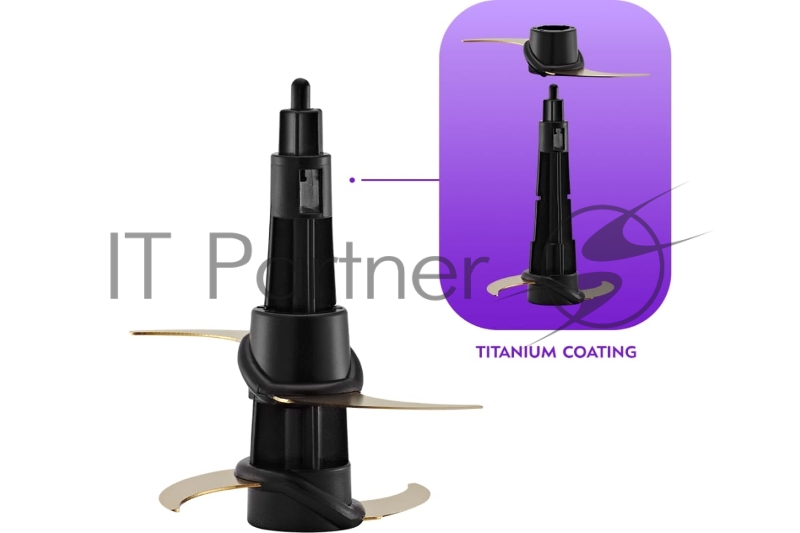 Измельчитель электрический Kitfort КТ-3510 1л. 300Вт стальной