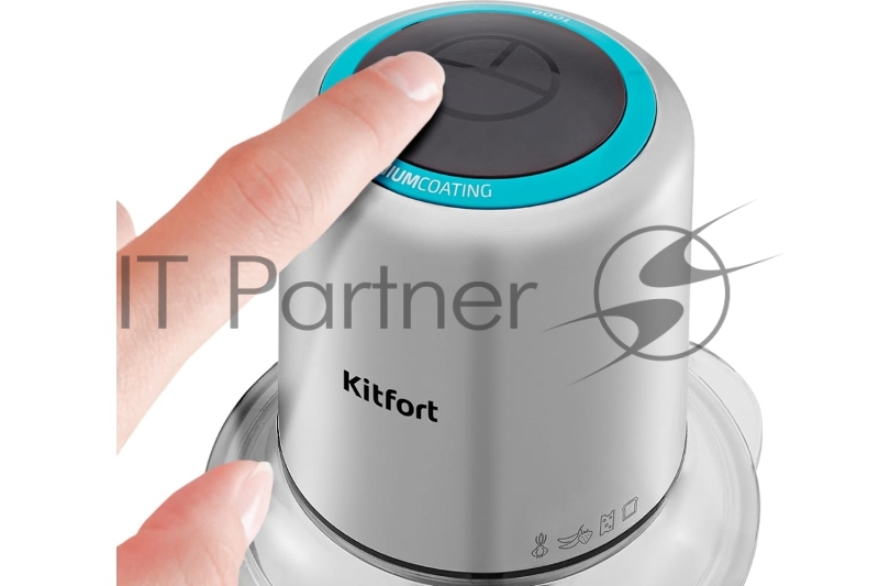 Измельчитель электрический Kitfort КТ-3510 1л. 300Вт стальной