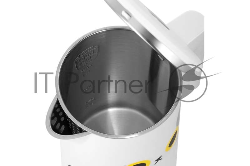 Чайник электрический Kitfort КТ-6185 1.7л. 2200Вт белый (корпус: нержавеющая сталь)