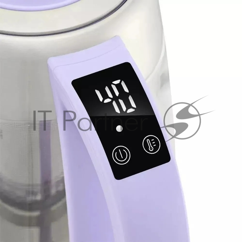 Чайник электрический Kitfort КТ-6624 1.7л. 2200Вт лавандовый/нержавеющая сталь (корпус: пластик/стекло)