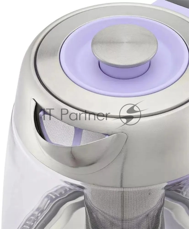 Чайник электрический Kitfort КТ-6624 1.7л. 2200Вт лавандовый/нержавеющая сталь (корпус: пластик/стекло)