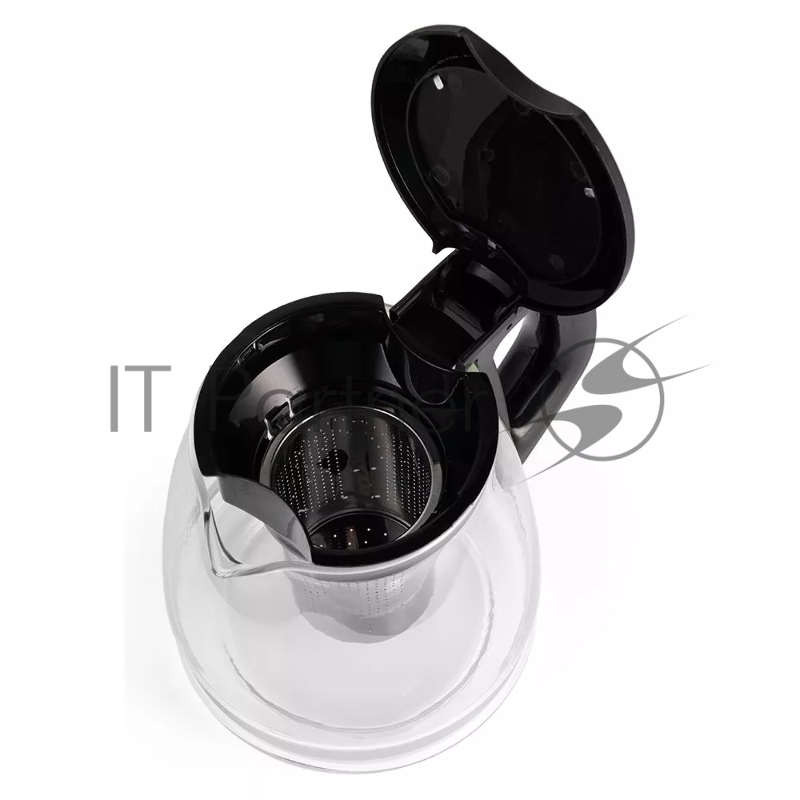 Чайный набор Kitfort КТ-6179 2л. 1500Вт черный (корпус: стекло)