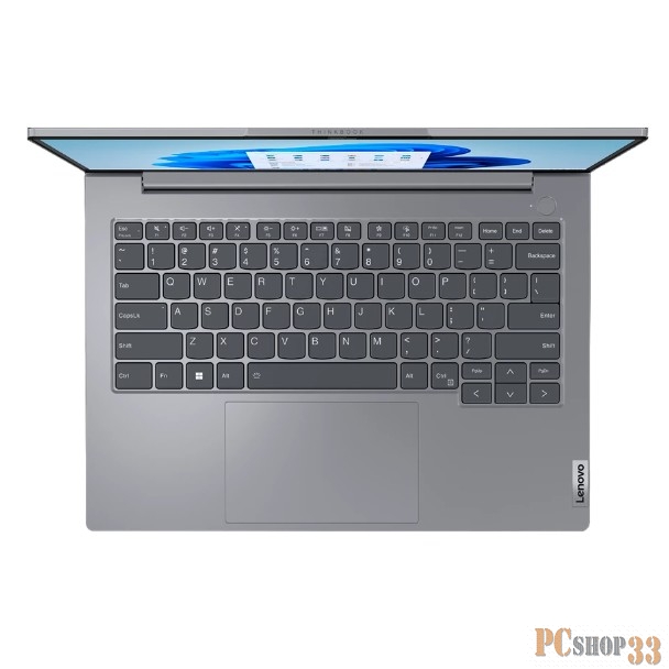 Ноутбук Lenovo Thinkbook 14 G6 IRL Core i7 13700H 8Gb SSD512Gb Intel Iris Xe graphics 14 IPS WUXGA (1920x1200) noOS grey WiFi BT Cam Bag (21KG005QEV)