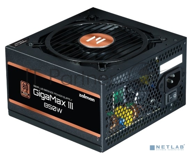 Блок питания Zalman ZM850-GV3, 850W, ATX12V v3.0, Gen 5.0, APFC, 12cm Fan, 80+ Bronze, Retail