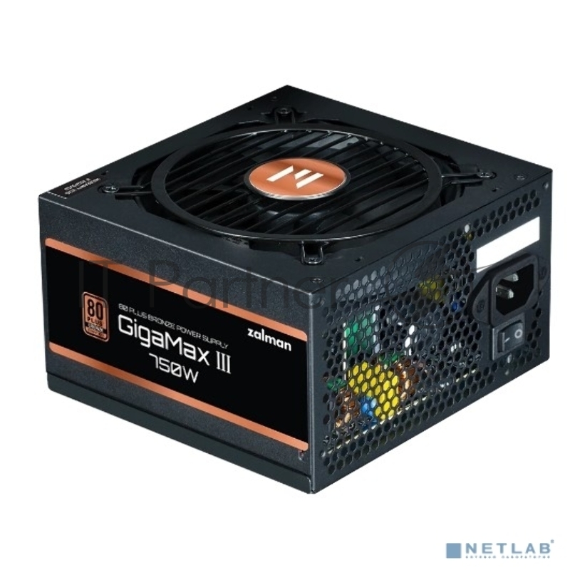 Блок питания Zalman ZM750-GV3, 750W, ATX12V v3.0, Gen 5.0, APFC, 12cm Fan, 80+ Bronze, Retail