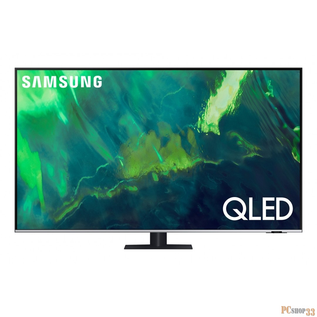 Телевизор QLED Samsung 75 QE75Q77AAUXRU Q темно-серый 4K Ultra HD 120Hz DVB-T2 DVB-C DVB-S2 USB WiFi Smart TV (RUS)