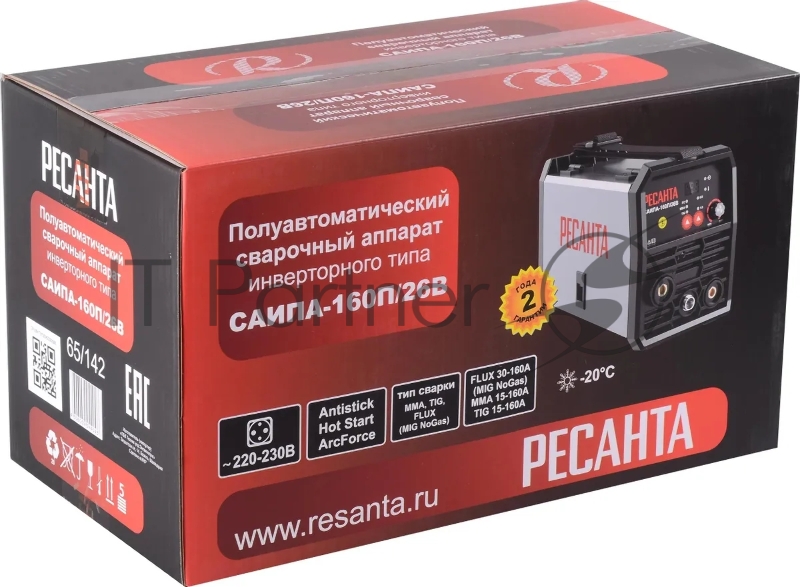 Сварочный аппарат Ресанта САИПА-160П/26В инвертор ММА DC