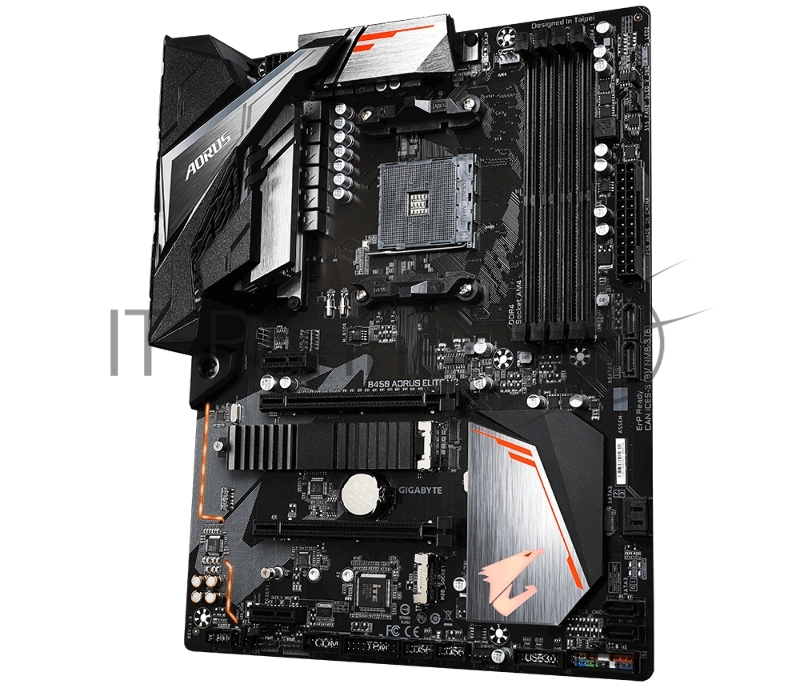 Материнская плата Gigabyte B450 AORUS ELITE V2 (V1.2) Soc-AM4 AMD B450 4xDDR4 ATX AC`97 8ch(7.1) GbLAN RAID+DVI+HDMI