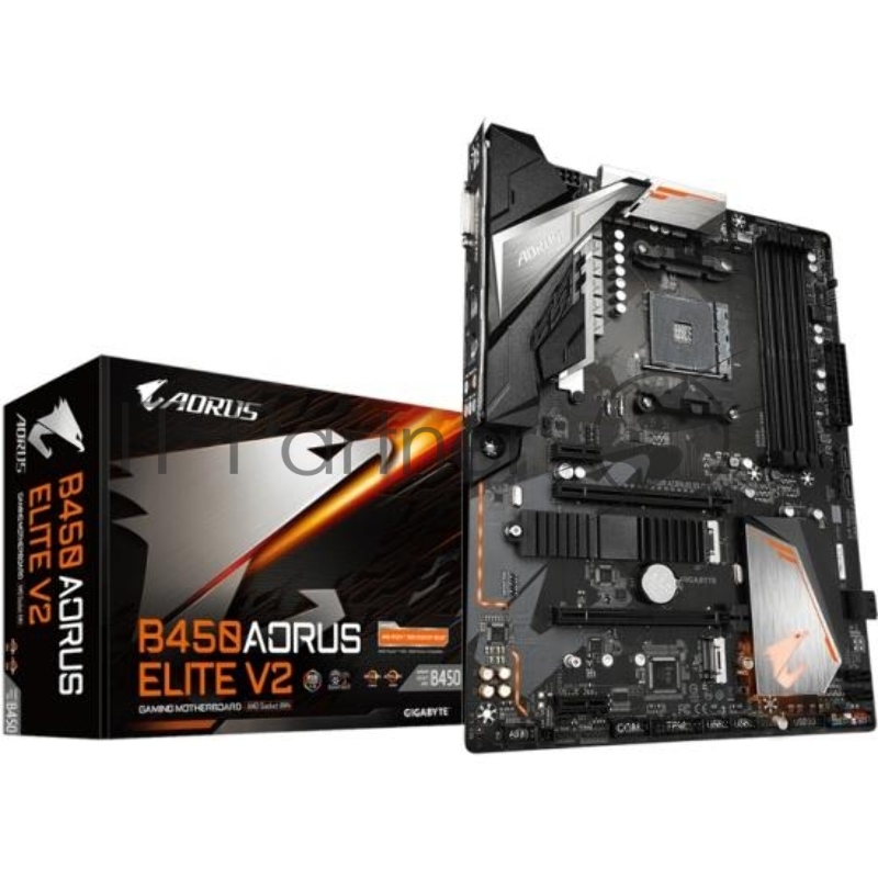 Материнская плата Gigabyte B450 AORUS ELITE V2 (V1.2) Soc-AM4 AMD B450 4xDDR4 ATX AC`97 8ch(7.1) GbLAN RAID+DVI+HDMI
