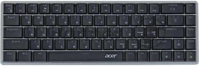 Клавиатура Acer OKW302 механическая серебристый USB for gamer LED (ZL.KBDCC.01C)