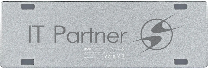 Клавиатура Acer OKW302 механическая серебристый USB for gamer LED (ZL.KBDCC.01C)