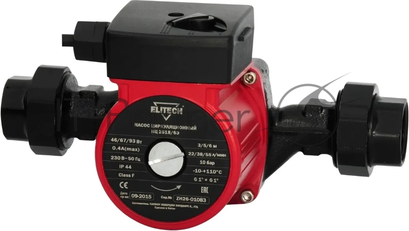 Циркуляционный насос ELITECH 180467 НЦ 2518/6Э