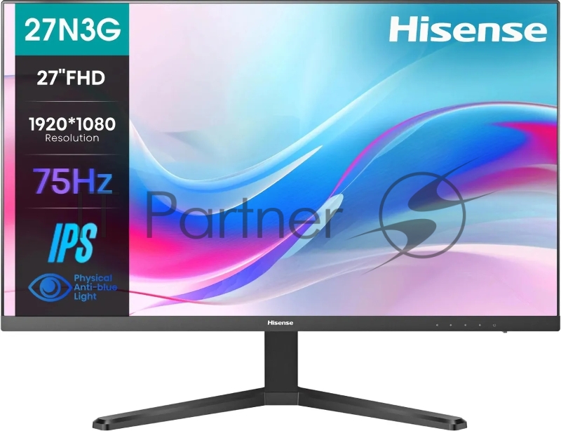 Монитор Hisense 27 27N3G черный IPS LED 5ms 16:9 HDMI 1000:1 250cd 178гр/178гр 1920x1080 100Hz VGA FHD