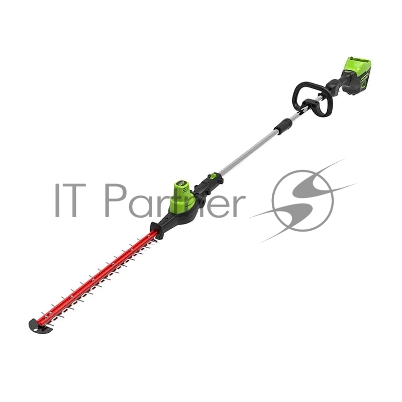 Кусторез штанговый аккумуляторный GreenWorks GD60PHT61, 60 В, 51 см, бесщеточный, без АКБ и ЗУ (2301107)