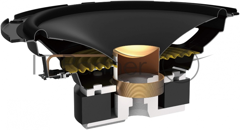 Колонки автомобильные Pioneer TS-A1608C (без решетки) 350Вт 90дБ 4Ом 16.5см (6 1/2дюйм) (ком.:4кол.) компонентные двухполосные