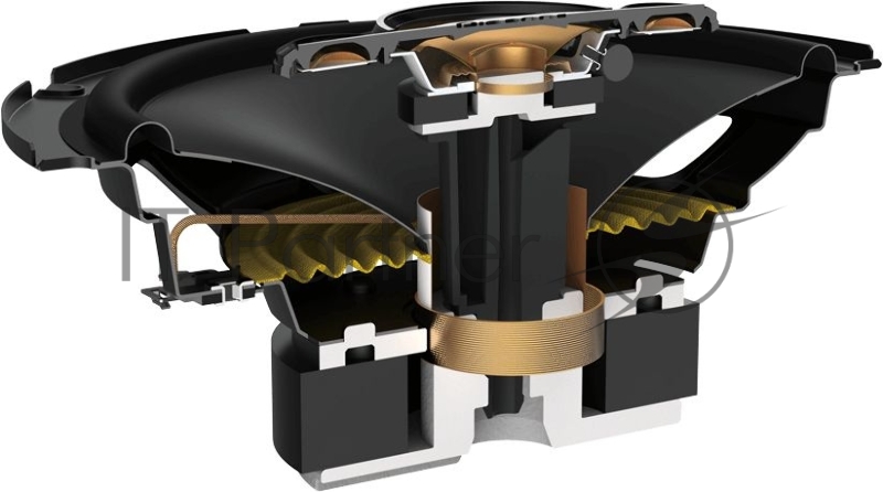 Колонки автомобильные Pioneer TS-A1688S 350Вт 91дБ 4Ом 16.5см (6 1/2дюйм) (ком.:2кол.) коаксиальные четырехполосные