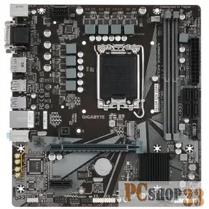 Материнская плата Gigabyte H610M S2H V3 DDR4, Socket 1700, Intel®H610, 2xDDR4-3200, D-SUB+DVI-D+HDMI+DP, 1xPCI-Ex16, 1xPCI-Ex1, 4xSATA3, 1xM.2, 8Ch Audio, GLan, (4+4)xUSB2.0, (2+2)xUSB3.2, 2xPS/2, mATX, RTL