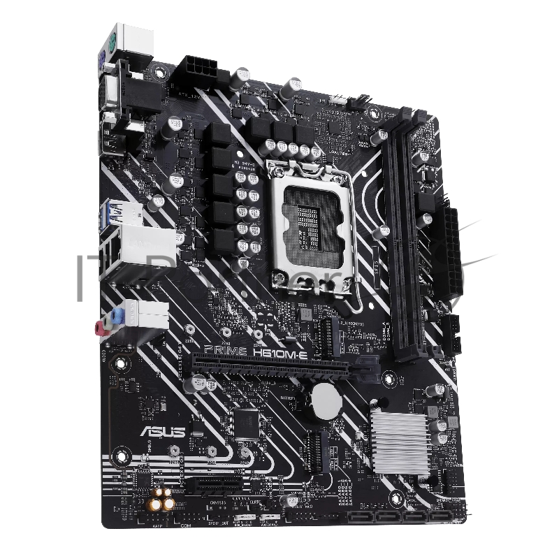 Материнская плата ASUS PRIME H610M-E-CSM, LGA1700, H610, 2*DDR5, DP+VGA + HDMI, SATA3, Audio, Gb LAN, USB 3.2, USB 2.0, COM*1 header (w/o cable), mATX 90MB1G10-M0EAYC