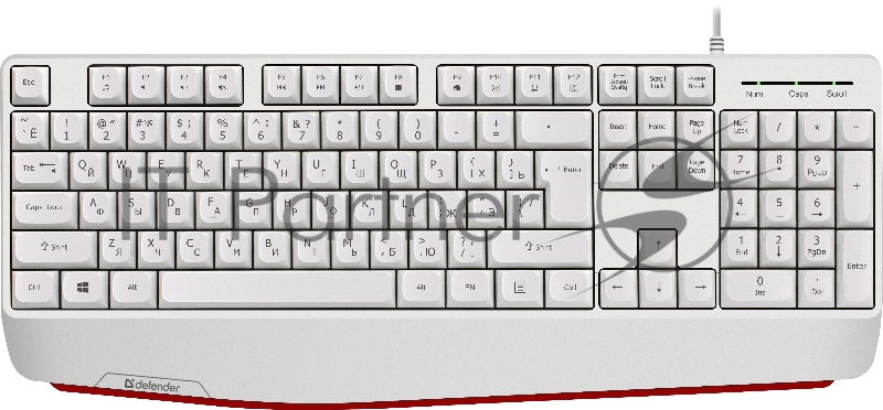 Клавиатура DEFENDER ATOM HB-546 RU WHITE 45547 1.8M