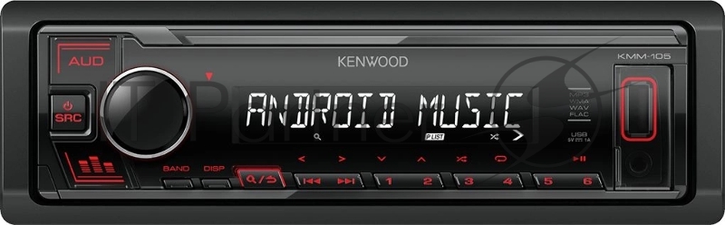 Автомагнитола Kenwood KMM-105 1DIN 4x50Вт AUX 1