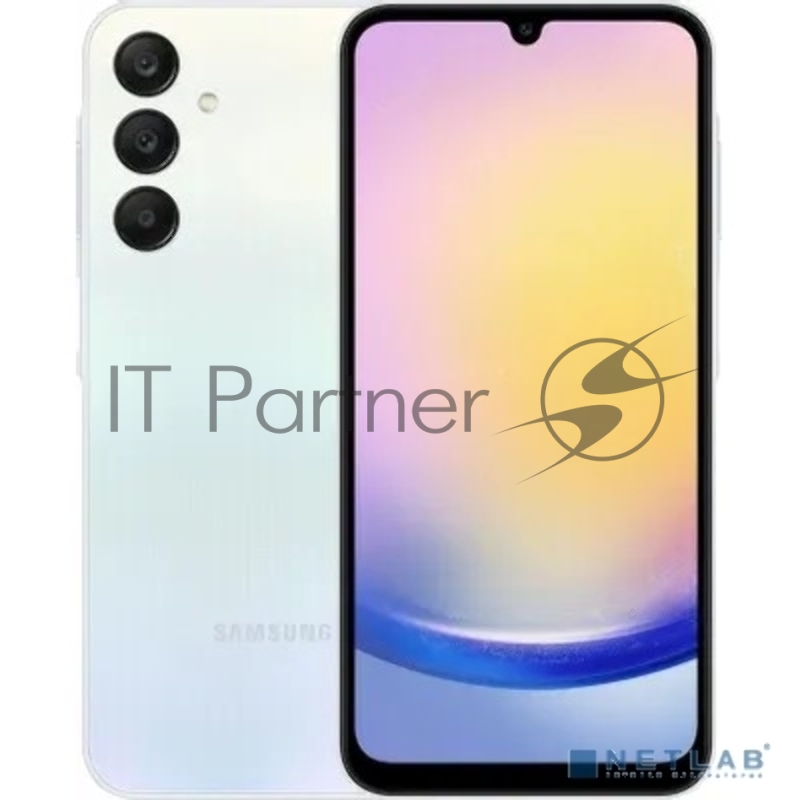 Смартфон Samsung SM-A256E Galaxy A25 256Gb 8Gb голубой моноблок 3G 4G 2Sim 6.5 1080x2340 Android 14 50Mpix 802.11 a/b/g/n/ac NFC GPS GSM900/1800 GSM1900 TouchSc Micro SD max1024Gb