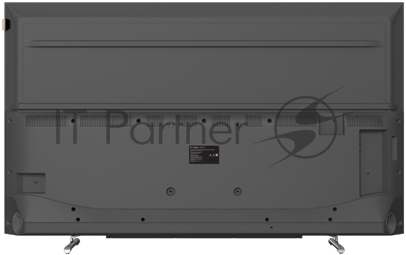 Телевизор QLED Digma Pro 43 QLED 43L Google TV Frameless черный/серебристый 4K Ultra HD 120Hz HSR DVB-T DVB-T2 DVB-C DVB-S DVB-S2 USB WiFi Smart TV