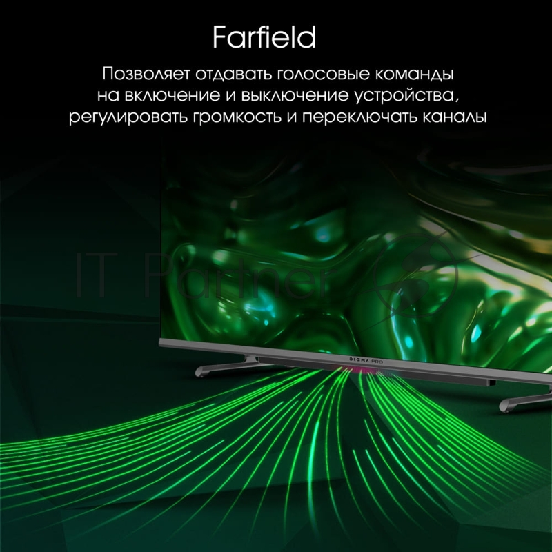 Телевизор QLED Digma Pro 43 QLED 43L Google TV Frameless черный/серебристый 4K Ultra HD 120Hz HSR DVB-T DVB-T2 DVB-C DVB-S DVB-S2 USB WiFi Smart TV