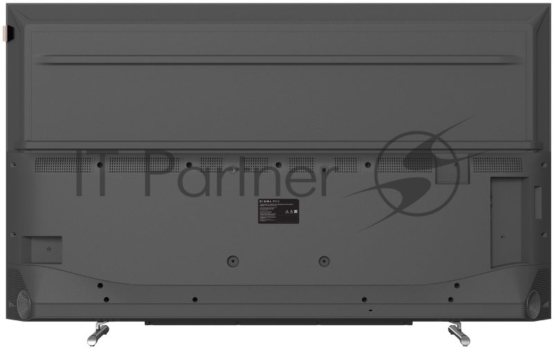 Телевизор QLED Digma Pro 65 QLED 65L Google TV Frameless черный/серебристый 4K Ultra HD 120Hz HSR DVB-T DVB-T2 DVB-C DVB-S DVB-S2 USB 2.0 WiFi Smart TV