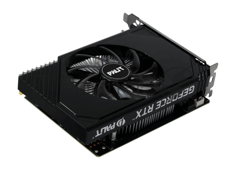 Видеокарта Palit PCI-E 4.0 RTX3050 STORMX OC NVIDIA GeForce RTX 3050 6Gb 96bit GDDR6 1042/14000 DVIx1 HDMIx1 DPx1 HDCP Ret