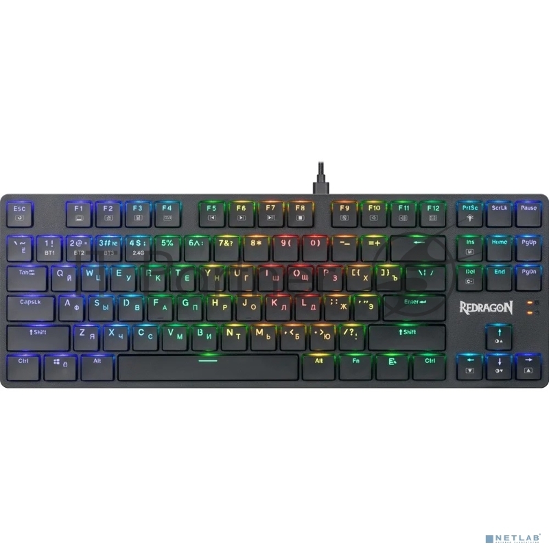 Механическая клавиатура Anubis RGB,тонкая,тихая,87клавиш,б.п. Redragon