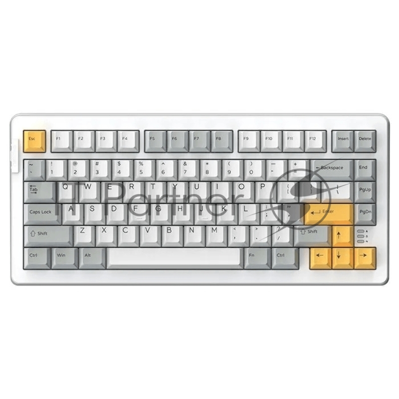 Клавиатура механическая проводная Dareu A81 White-Yellow (белый/серый/желтый), 81 клавиша, switch Dream (linear)