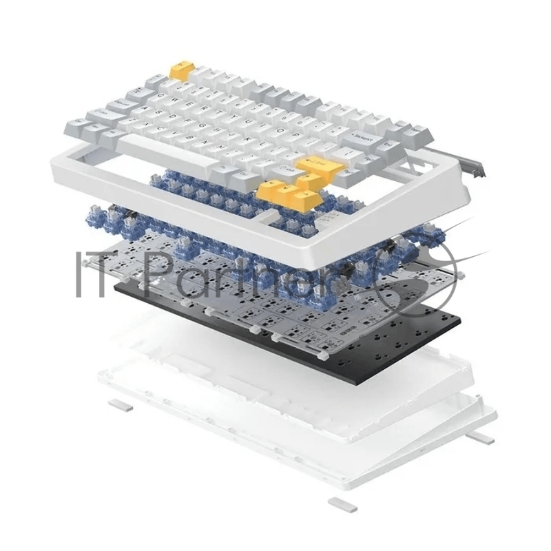 Клавиатура механическая проводная Dareu A81 White-Yellow (белый/серый/желтый), 81 клавиша, switch Dream (linear)
