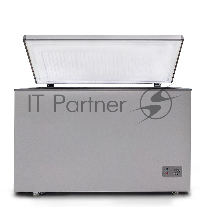 Морозильный ларь Бирюса Б-M285KX металлик с глухой крышкой